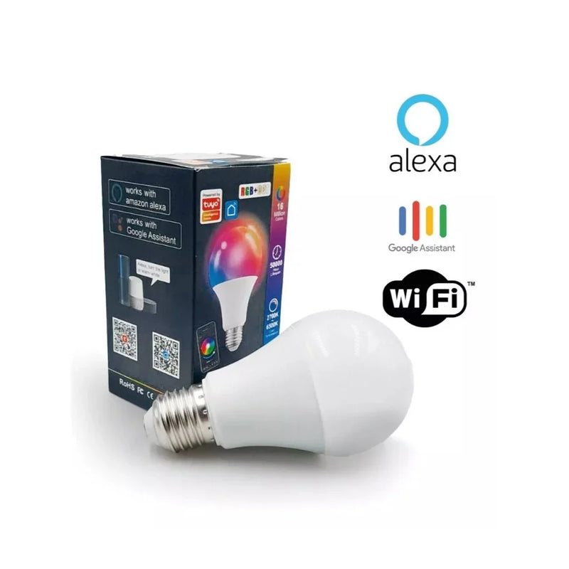 15W Lâmpada Inteligente Rgb Smart Life Tuya Para Alexa E Google Assistant