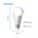 Kit 4 Lâmpadas Inteligente Led Bulbo 10w Rgb Smart Color - Elgin