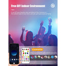 Lâmpada De Teto 24W / 110v Inteligente WiFi Tuya Smart App Forma Redonda Mutável Cor RGBCW Controle Remoto