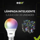 Lampadas Led Inteligente Smart RGB Colorida Wi-FI Bivolt E27 - Easy